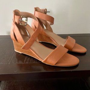 Tan Wedge Sandal